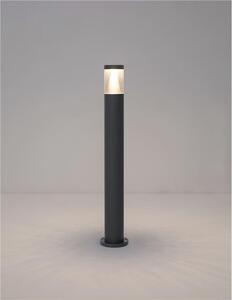 Nova Luce Venkovní sloupkové svítidlo ROCK, 83cm, LED 8W 3000K 120st. IP65