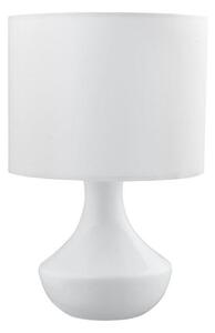 Nova Luce Stolní lampa ROSIA matný bílá kov bílé stínidlo E14 1x5W