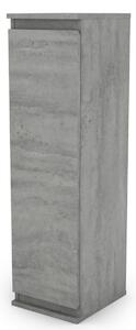 Nástěnná skříňka Carlos, šedý beton, 28 cm