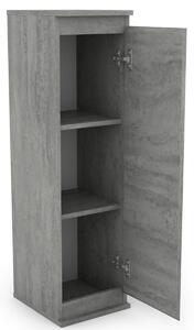 Nástěnná skříňka Carlos, šedý beton, 28 cm