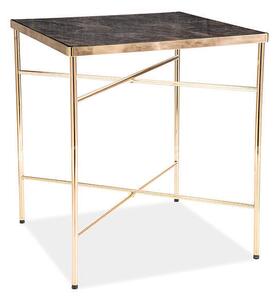 Odkládací stolek Cali imitace mramoru/zlatá