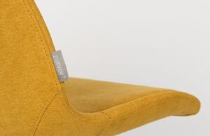Žlutá látková jídelní židle ZUIVER BRENT
