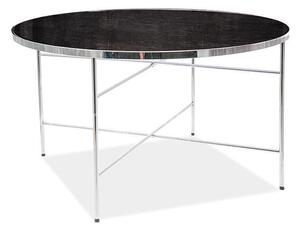 Konferenční stolek Ibiza B, mramor/stříbrná