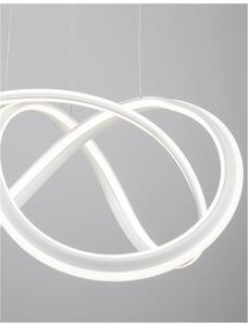 Nova Luce Závěsné svítidlo TRUNO bílá hliník a akryl LED 60W 3000K stmívatelné