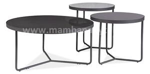 Konferenční stolek Artemida šedá/černá