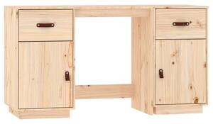 Psací stůl se skříňkami 135 x 50 x 75 cm masivní borové dřevo