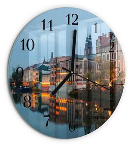 Skleněné nástěnné hodiny Staré město zsoc-fi30-00175068