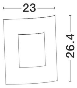 Nova Luce Venkovní nástěnné svítidlo ZENITH, E27 1x12W IP44