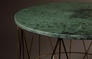 Zelený mramorový konferenční stolek DUTCHBONE Boss 51 cm