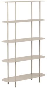 Nordic Living Béžový kovový regál Gieti 150 x 90 cm