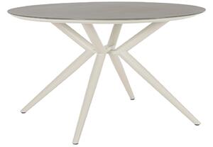 Bizzotto Krémovo-šedý zahradní jídelní stůl Cabas Ø130 cm