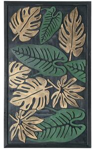 Breno Rohožka zelený list, Vícebarevné, 45 x 75 cm