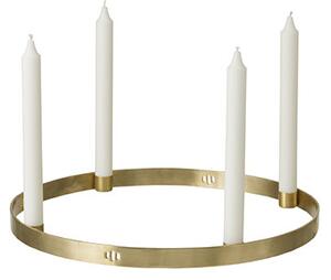 Ferm LIVING - Candle Holder Circle Small Brass - Lampemesteren