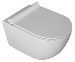 Kielle Gaia - Závěsné WC se sedátkem SoftClose, Rimless, bílá 30115000