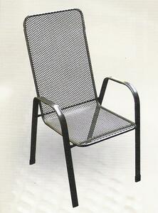 Unikov Zahradní nábytek - křeslo SÁGA vysoká kovová židle U000