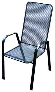 Unikov Zahradní nábytek - křeslo SÁGA vysoká kovová židle U000