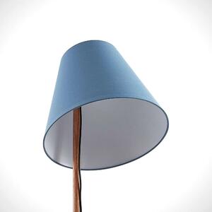 Lucande - Jinda Stojací Lampa Blue/Wood - Lampemesteren