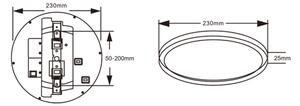 Top Light-LED Strop svít se sen REVIT LED/9/12/18W/230V 3000/4000/6500K pr.23 cm