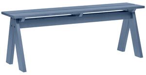 Noo.ma Modrá dřevěná zahradní lavice Navo 120 cm