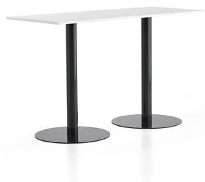 AJ Produkty Barový stůl ALVA, 1800x800x1100 mm, antracitová, bílá
