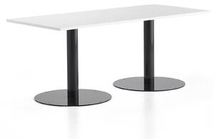 AJ Produkty Stůl ALVA, 1800x800x720 mm, antracitová, bílá