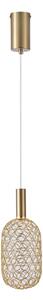 LED Lustr na lanku PERFORATO LED/6,3W/230V 3000K zlatá pr. 13 cm