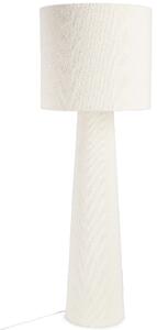 Bizzotto Bílá bouclé stojací lampa Radha 130 cm
