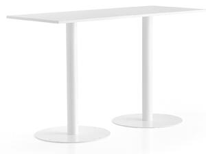 AJ Produkty Barový stůl ALVA, 1800x800x1100 mm, bílá, bílá