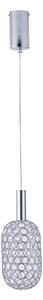 LED Lustr na lanku PERFORATO LED/6,3W/230V 3000K lesklý chrom pr. 13 cm