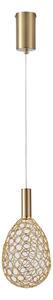 LED Lustr na lanku PERFORATO LED/6,3W/230V 3000K zlatá pr. 14 cm