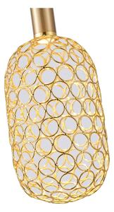 LED Lustr na lanku PERFORATO LED/6,3W/230V 3000K zlatá pr. 13 cm