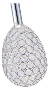LED Lustr na lanku PERFORATO LED/6,3W/230V 3000K lesklý chrom pr. 14 cm