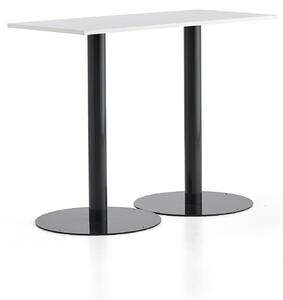 AJ Produkty Barový stůl ALVA, 1400x700x1100 mm, antracitová, bílá