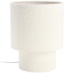 Bizzotto Bílá bouclé stolní lampa Radha