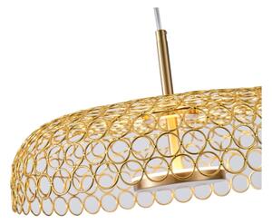 LED Lustr na lanku PERFORATO LED/10W/230V 3000K zlatá pr. 35 cm