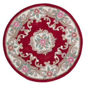 Hans Home | Ručně všívaný kusový koberec Lotus premium Red kruh