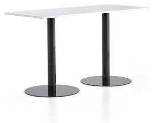 AJ Produkty Barový stůl ALVA, 1800x800x1000 mm, antracitová, bílá