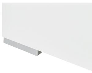 Vitrína CANTERO bílá vysoký lesk/beton