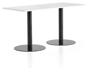 AJ Produkty Stůl ALVA, 1800x800x900 mm, antracitová, bílá