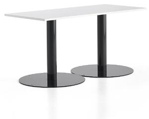 AJ Produkty Stůl ALVA, 1400x700x720 mm, antracitová, bílá