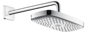Hansgrohe Raindance Select E - Hlavová sprcha 300, 2 proudy, sprchové rameno 390 mm, bílá/chrom 27385400
