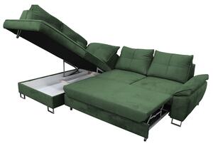 Rohová sedačka Fanille (smaragdová) (L). 1034040