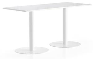 AJ Produkty Stůl ALVA, 1800x800x900 mm, bílá, bílá