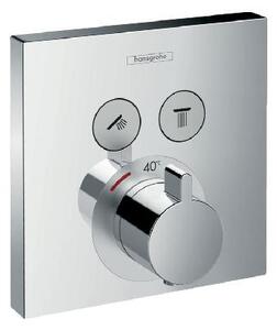 Hansgrohe Shower Select - Termostatická baterie pod omítku, pro 2 výstupy, chrom 15763000
