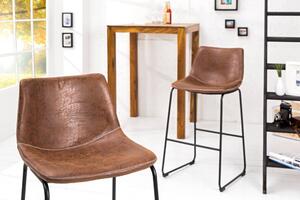 Designová barová židle Alba hnědá