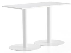 AJ Produkty Stůl ALVA, 1400x700x900 mm, bílá, bílá