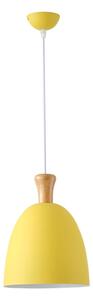 Lustr na lanku SIMPLO 1xE27/15W/230V žlutá pr. 23 cm