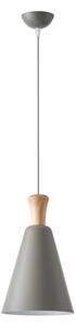 Lustr na lanku SIMPLO 1xE27/15W/230V šedá pr. 20 cm
