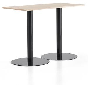 AJ Produkty Barový stůl ALVA, 1400x700x1000 mm, antracitová, bříza