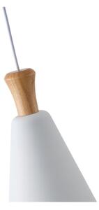 Lustr na lanku SIMPLO 1xE27/15W/230V bílá pr. 20 cm